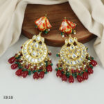 Crimson Crown Drops Earrings