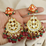 Crimson Crown Drops Earrings - Image 4