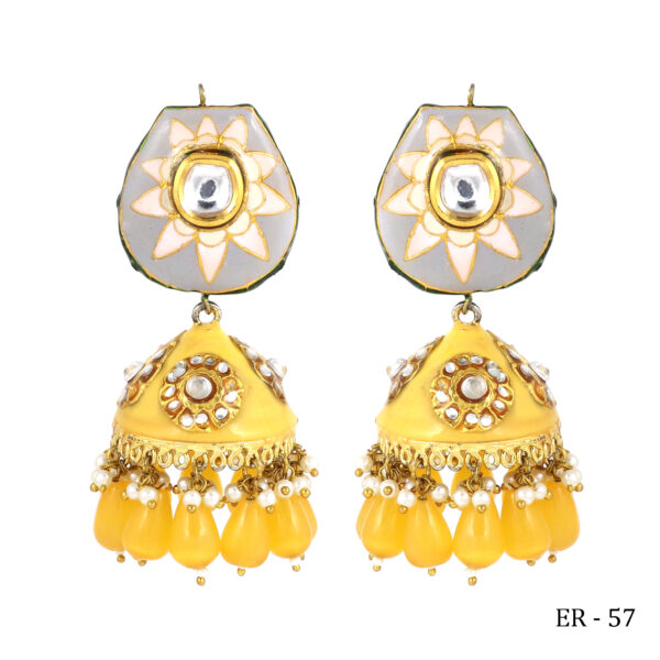 Amber Bloom Earrings - Image 2