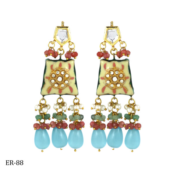 Ivory Bloom Earrings - Image 2